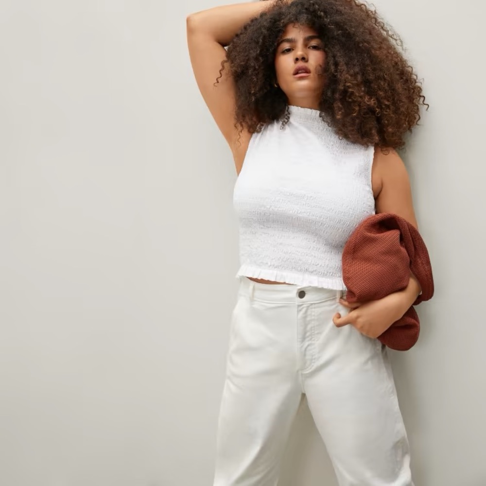 NWT Everlane The Smock Tank M White